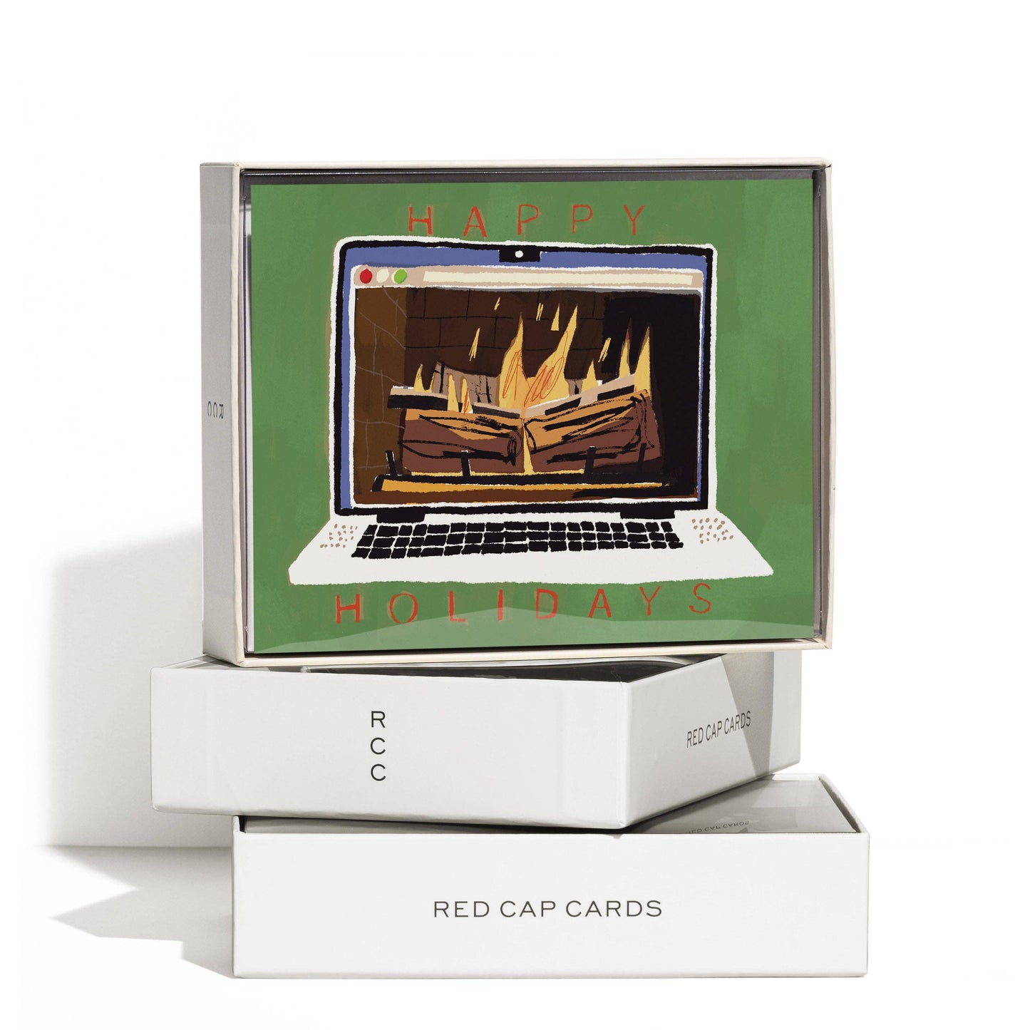 Fireplace Glow Greeting Card