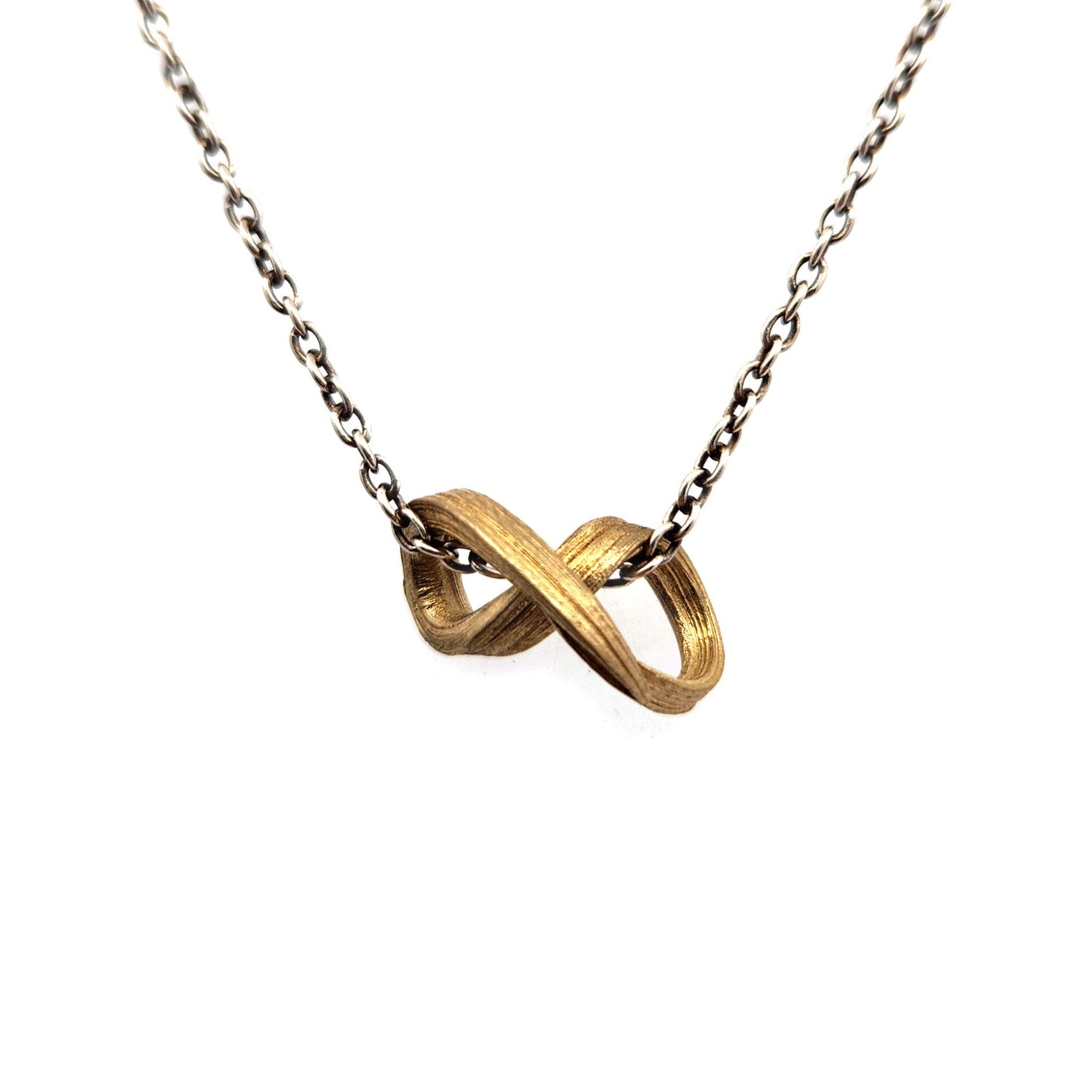 Brass Mitsuro Infinity Necklace