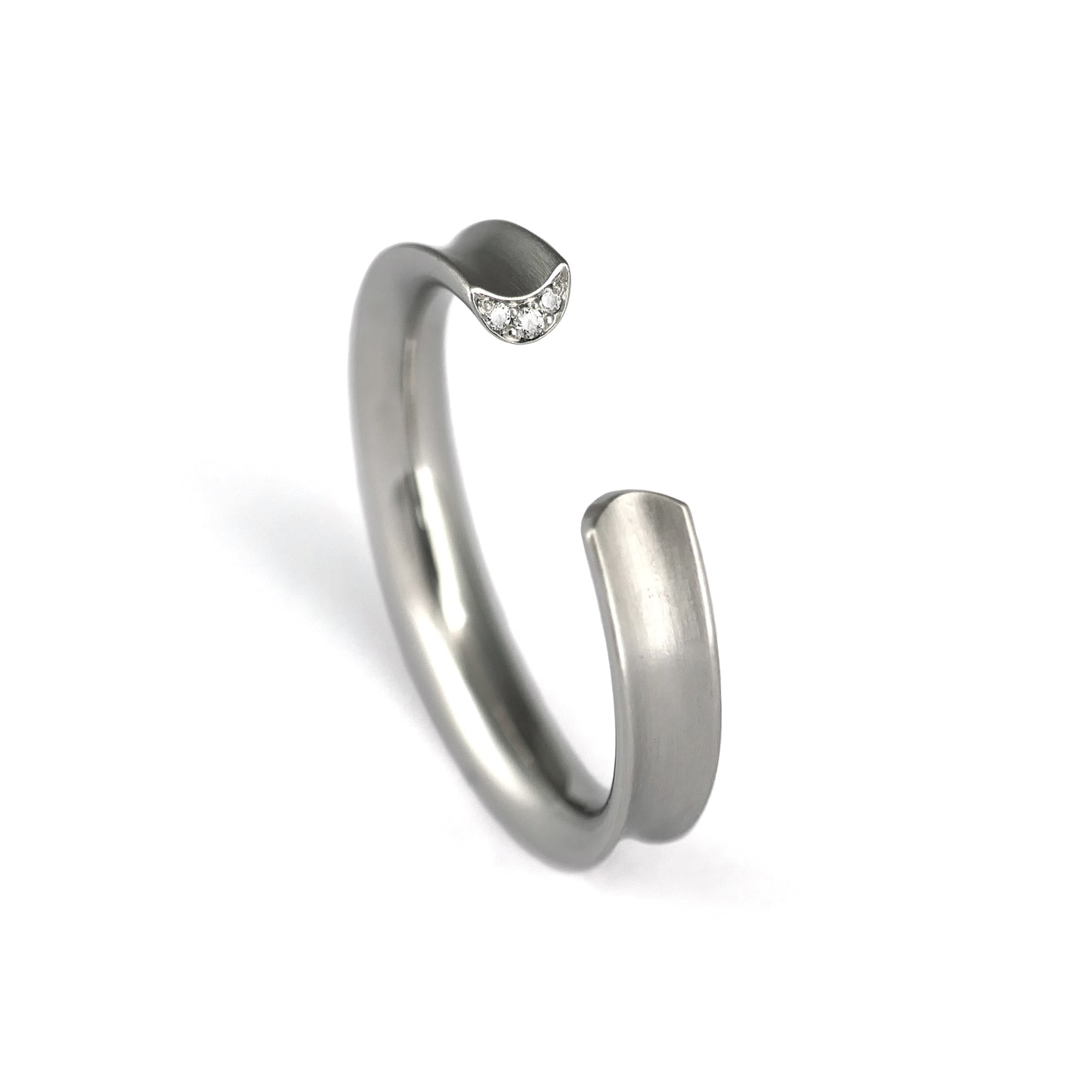 Small Waxing Moon Ring