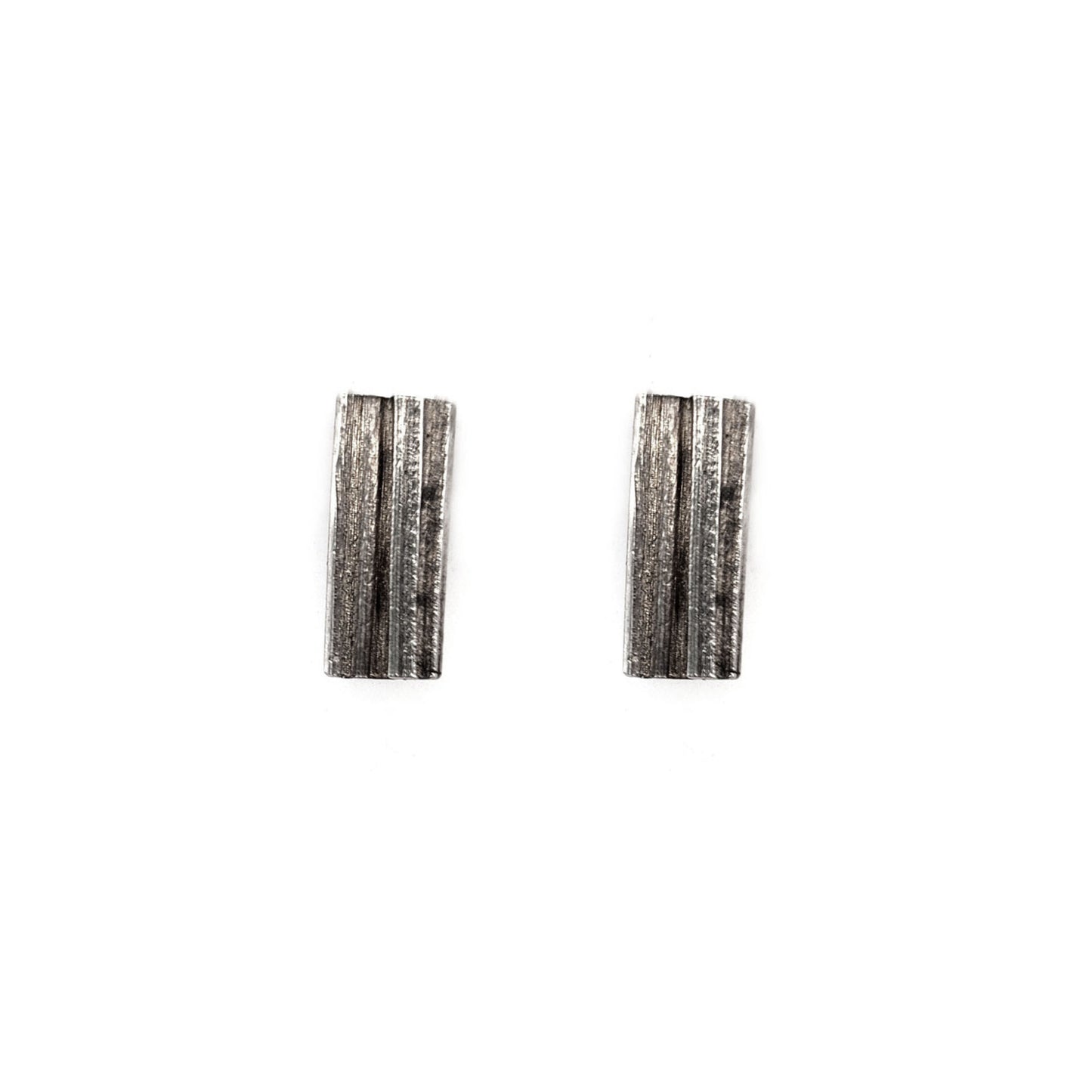Mitsuro Rectangle Sterling Silver Studs