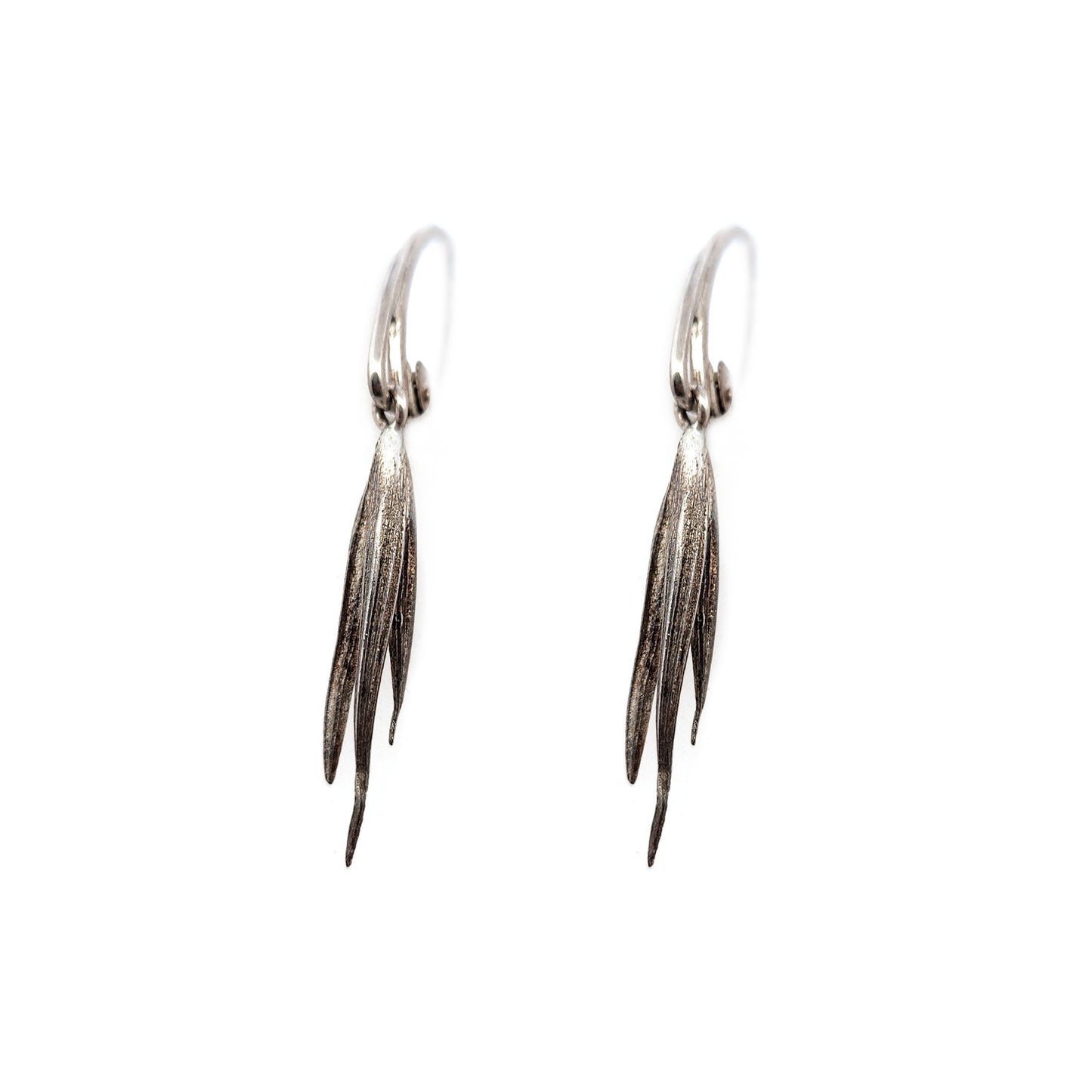 Mitsuro Sterling Silver Ice Earrings