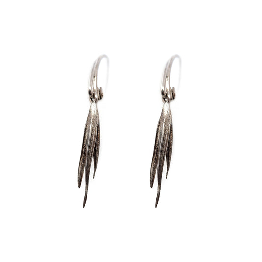 Mitsuro Sterling Silver Ice Earrings