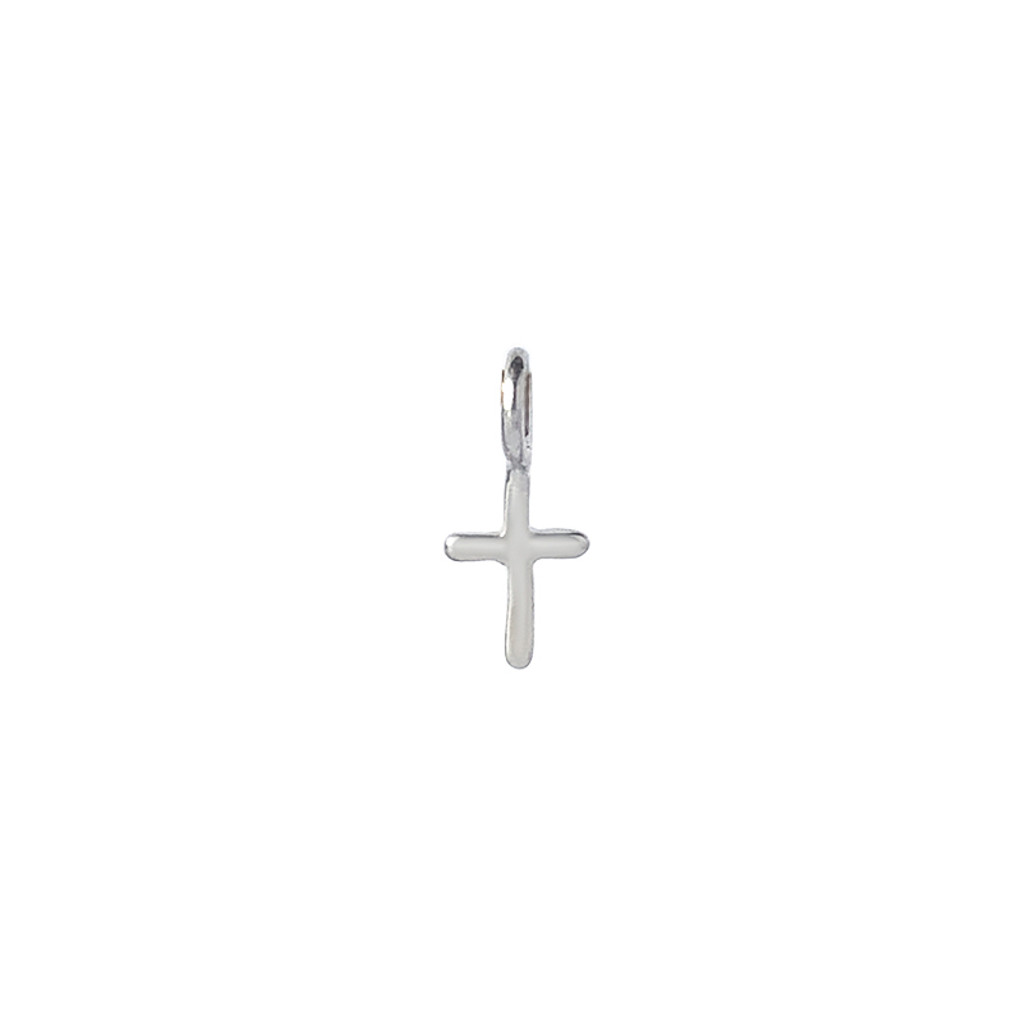 Tiny Silver Cross Charm