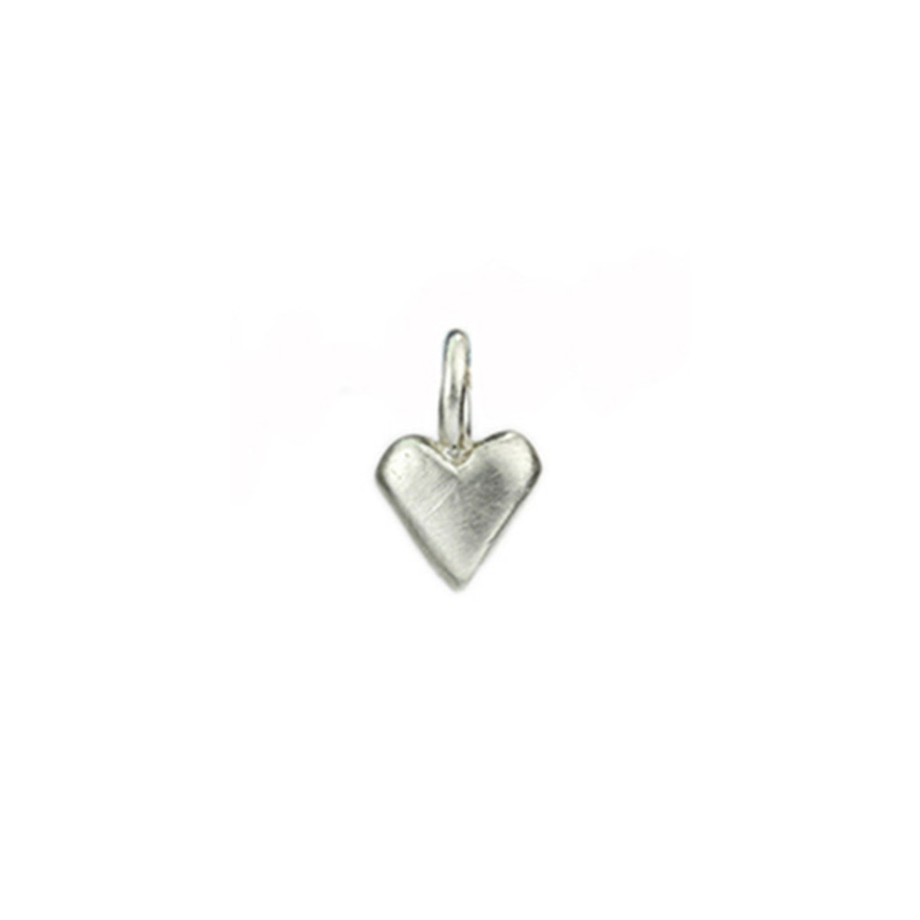Tiny Silver Heart Charm