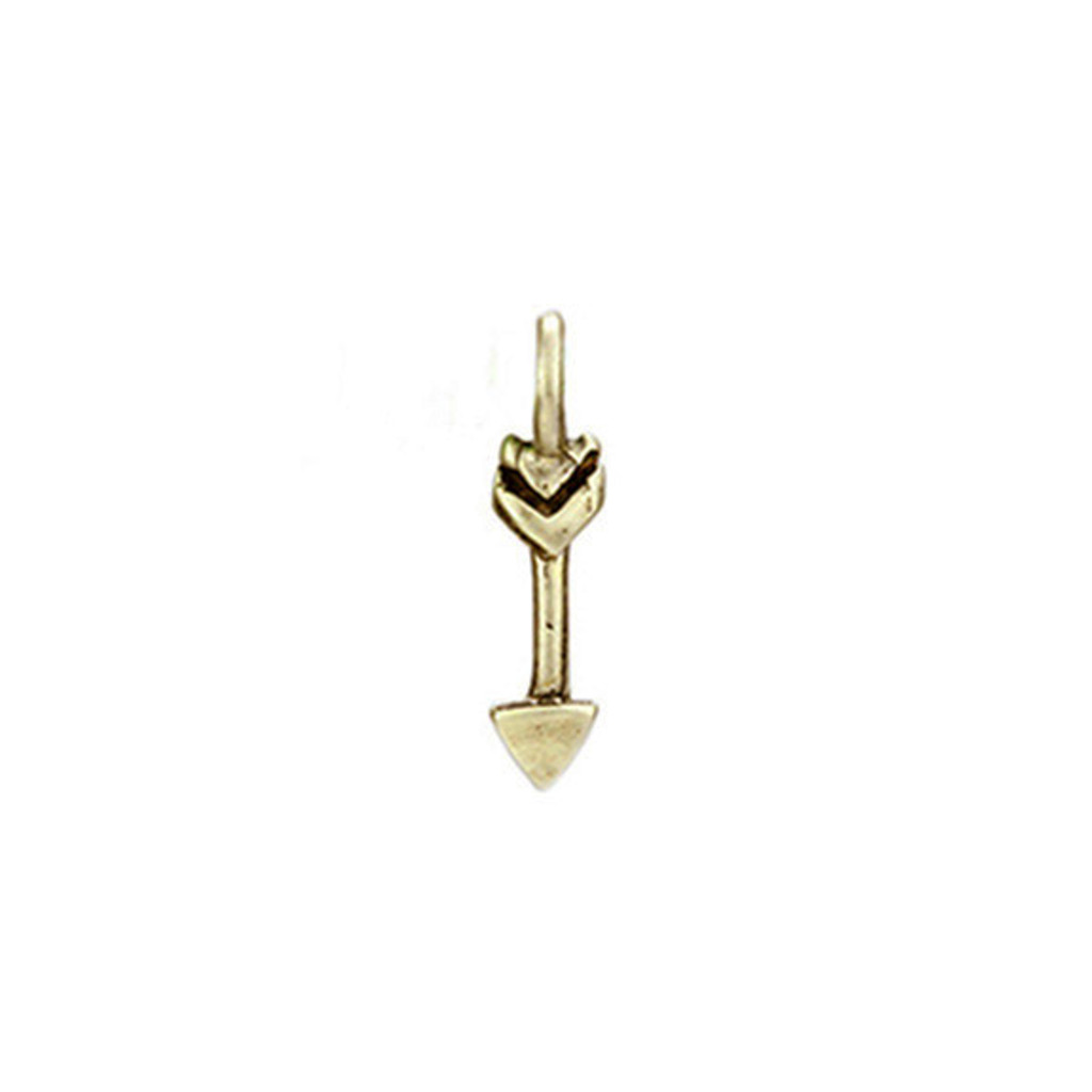Tiny Bronze Arrow Charm