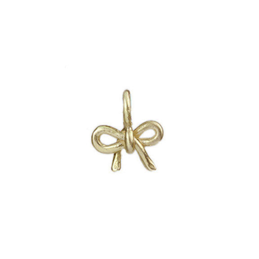 Tiny Bronze Bow Charm