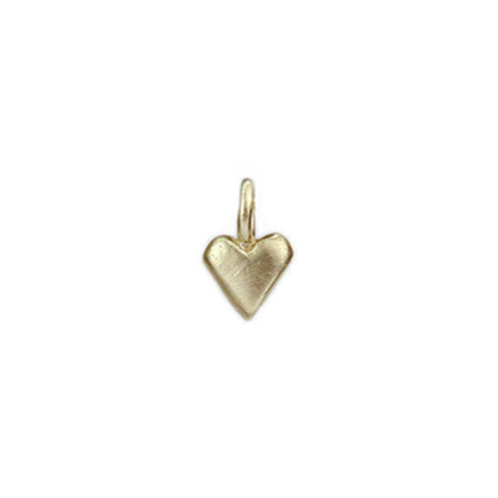 Tiny Bronze Heart Charm