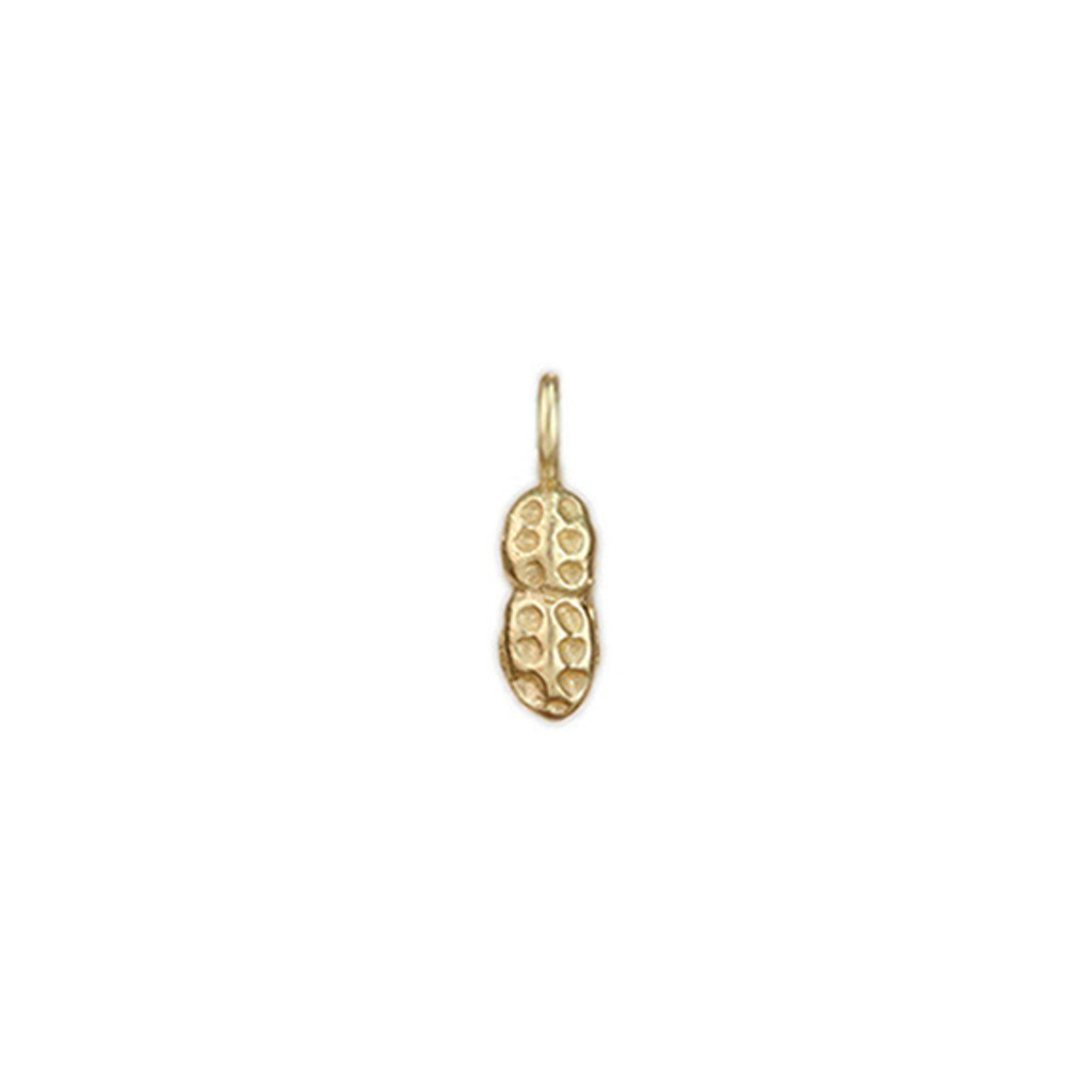 Tiny Bronze Peanut Charm