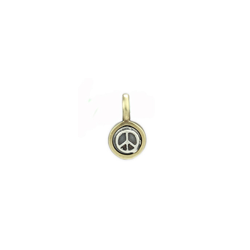 Tiny Peace Sign Charm