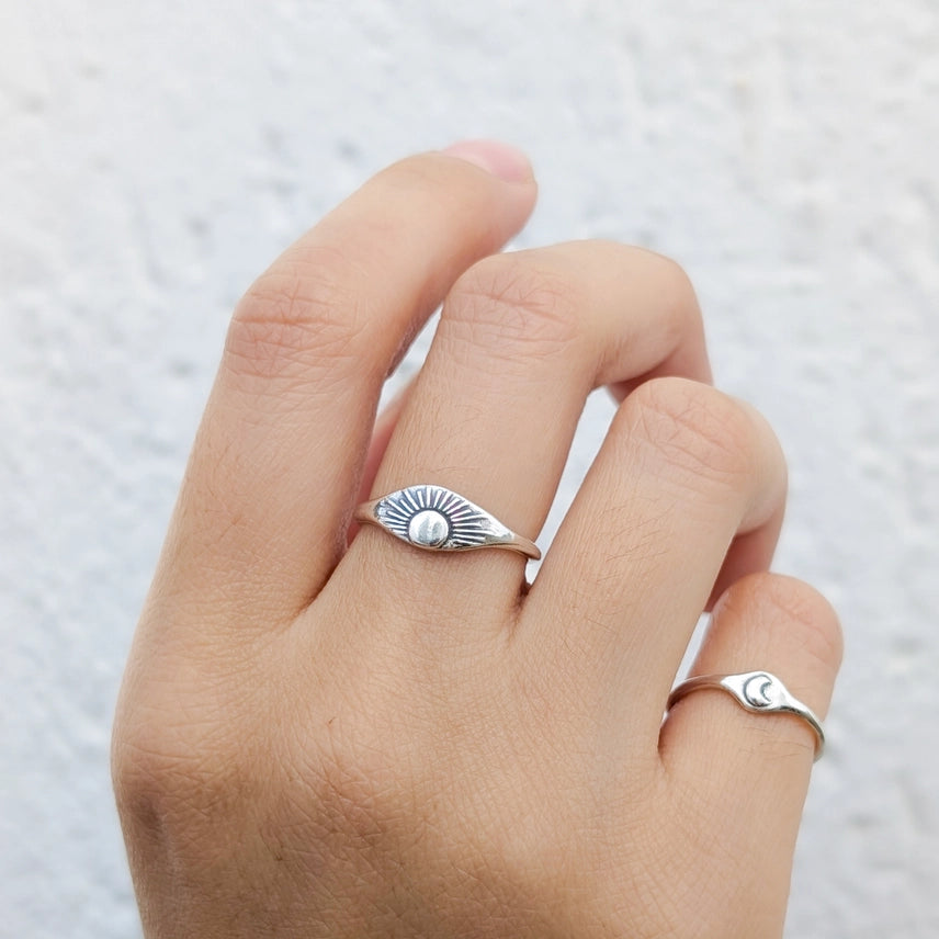 Silver Sunset Ring