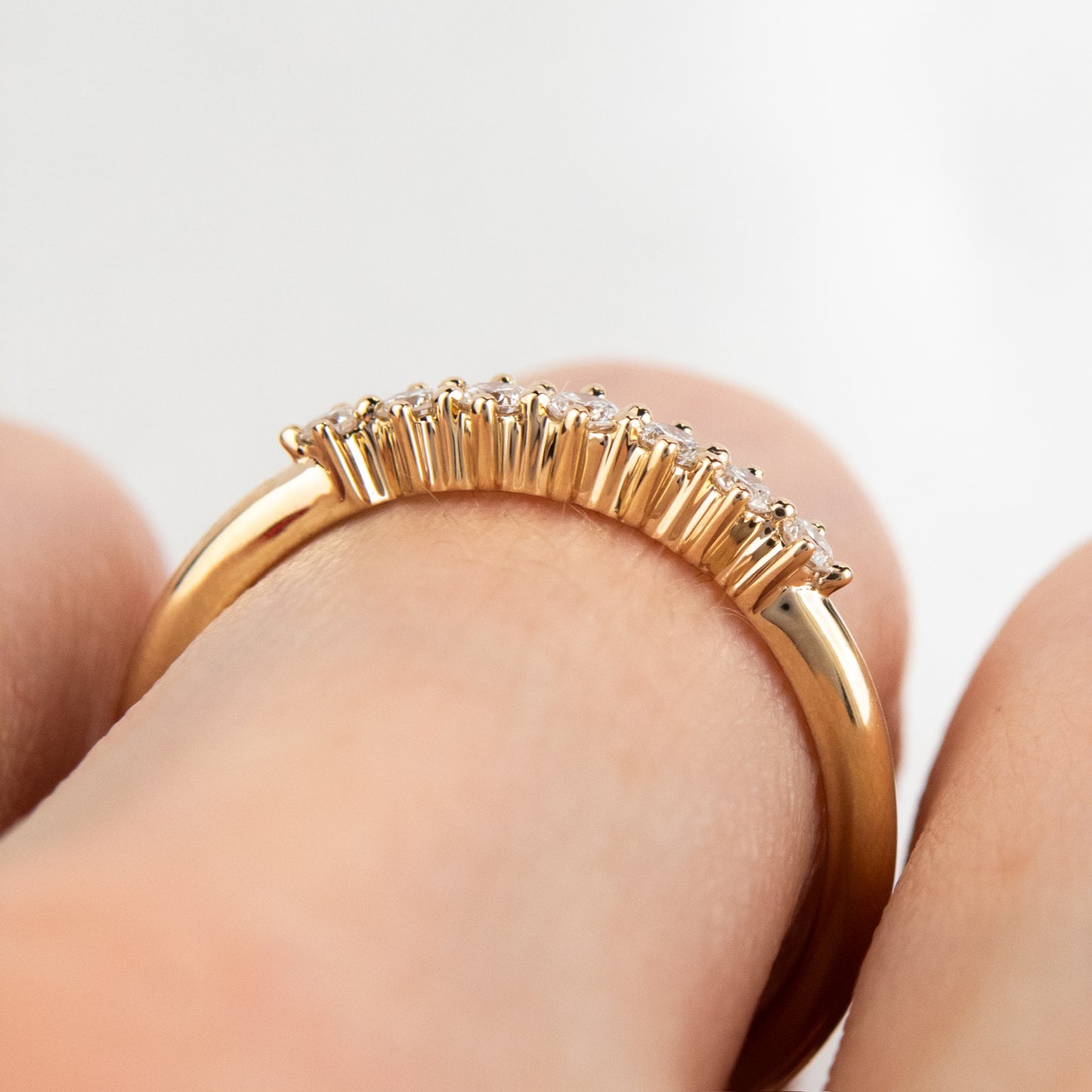 Lagos - Diamond Pave Wedding Band