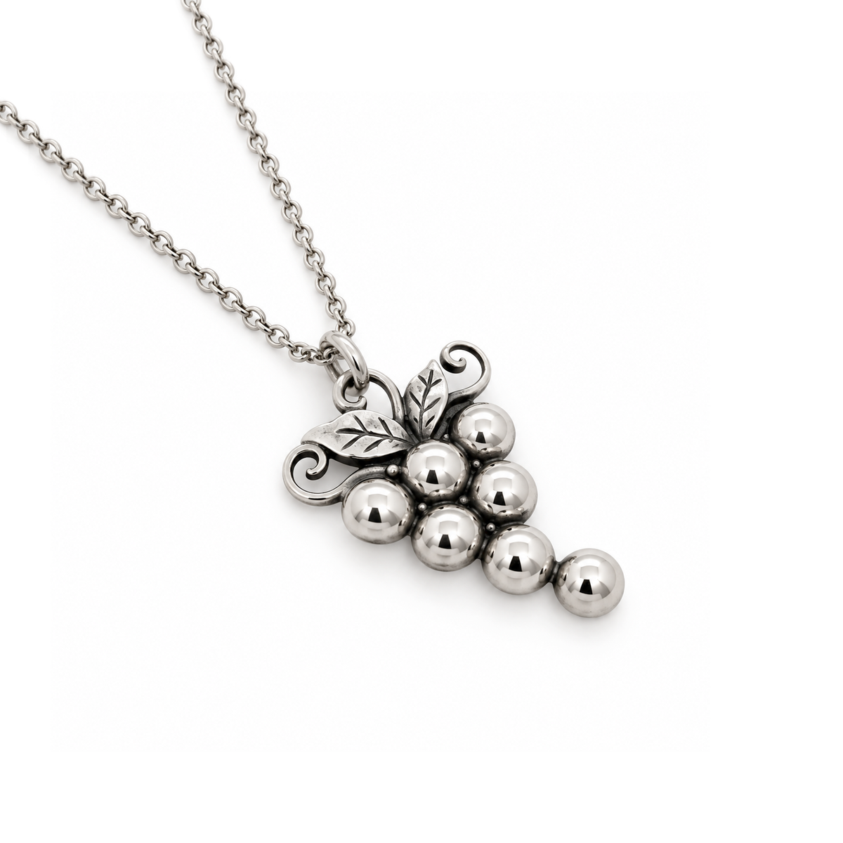 Sterling Silver Grape Necklace