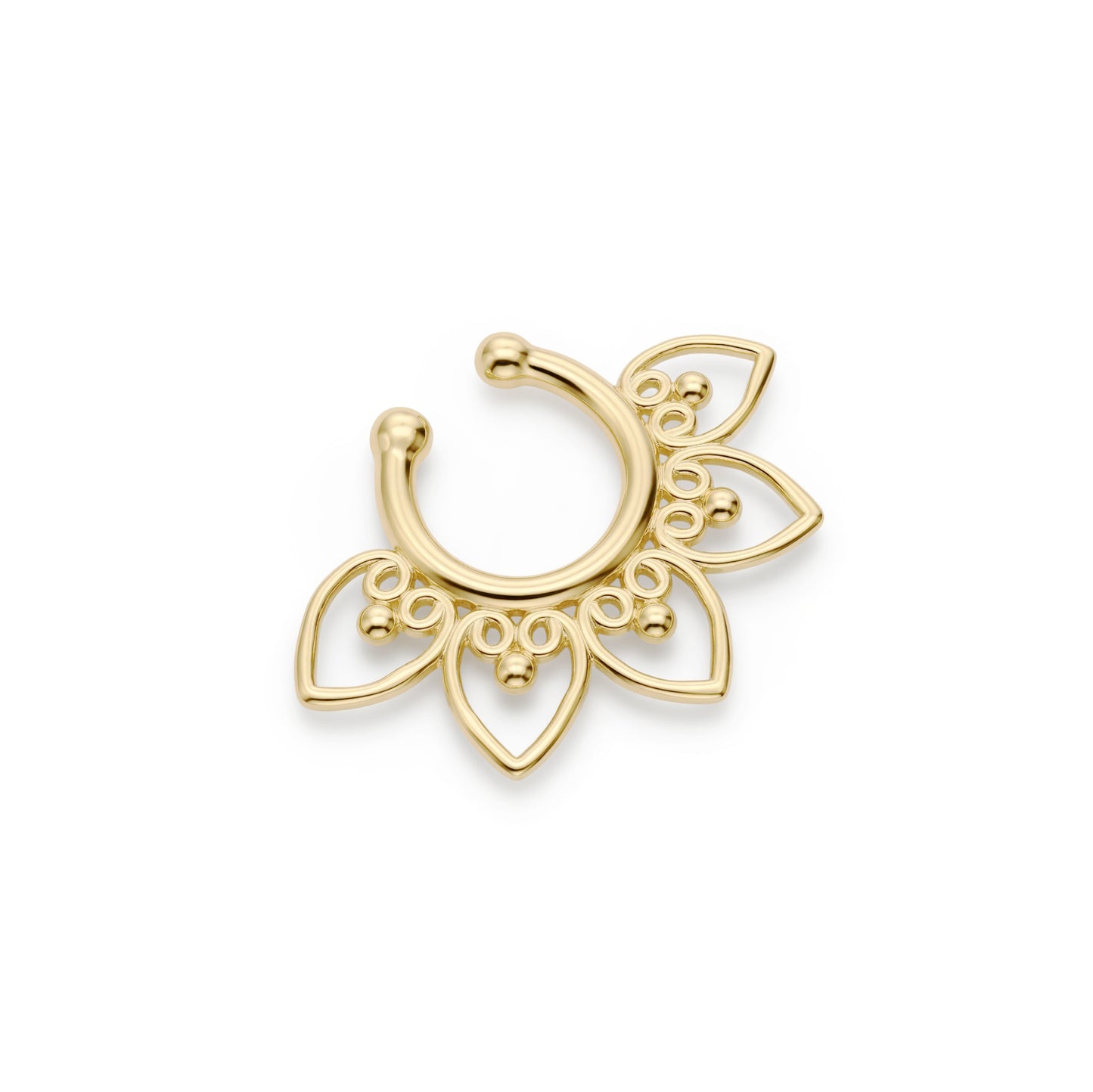 Faux Floral Septum Nose Ring