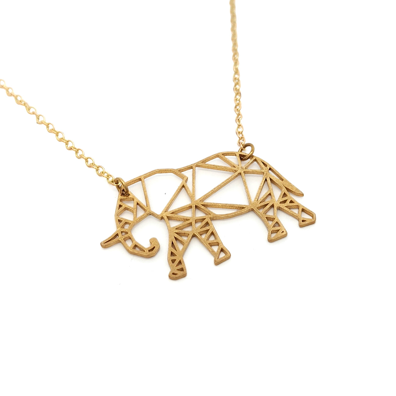 Geometric Elephant Necklace