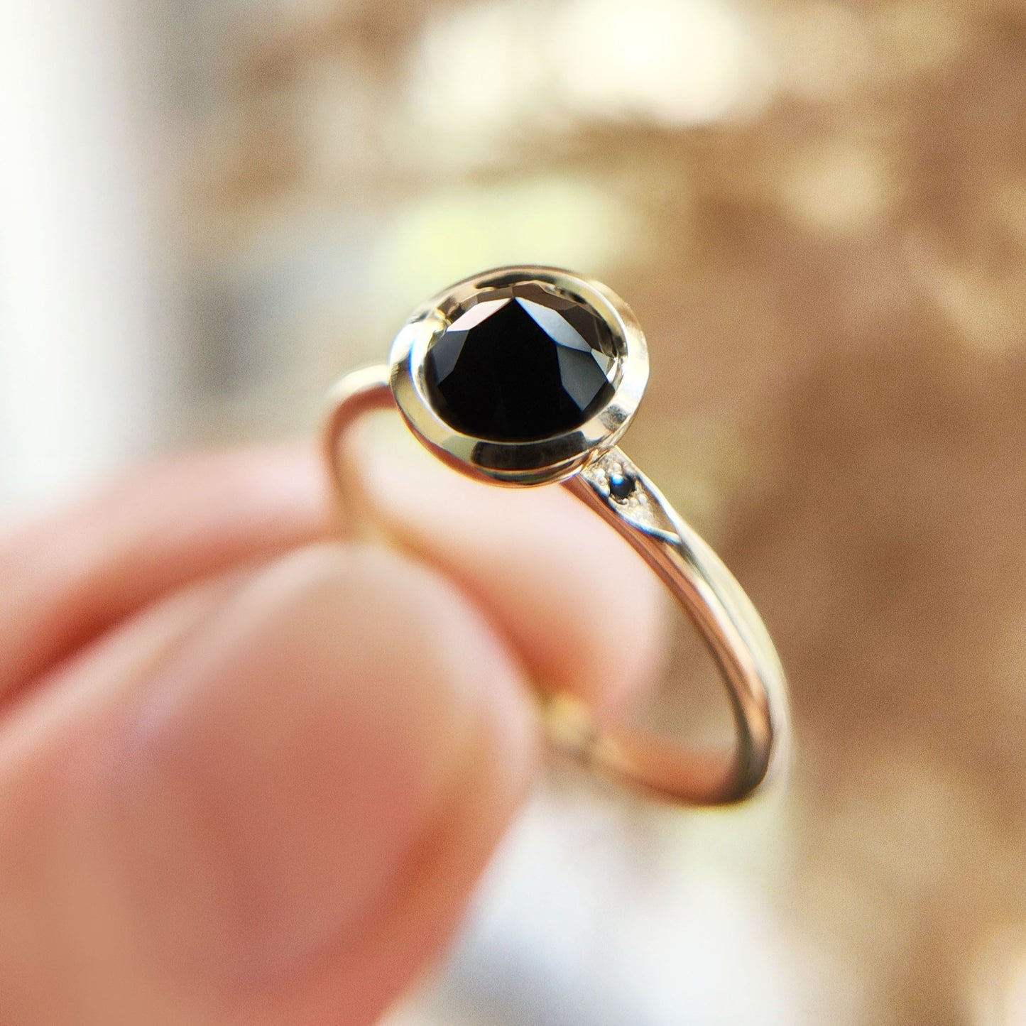 Upside-down Stone Ring
