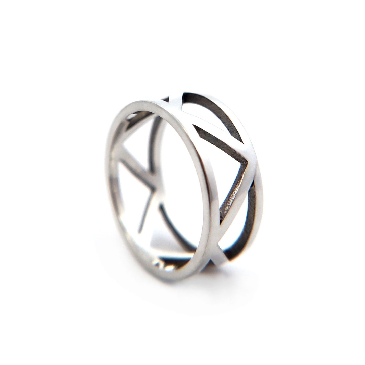 Triangle Pattern Eternity Ring