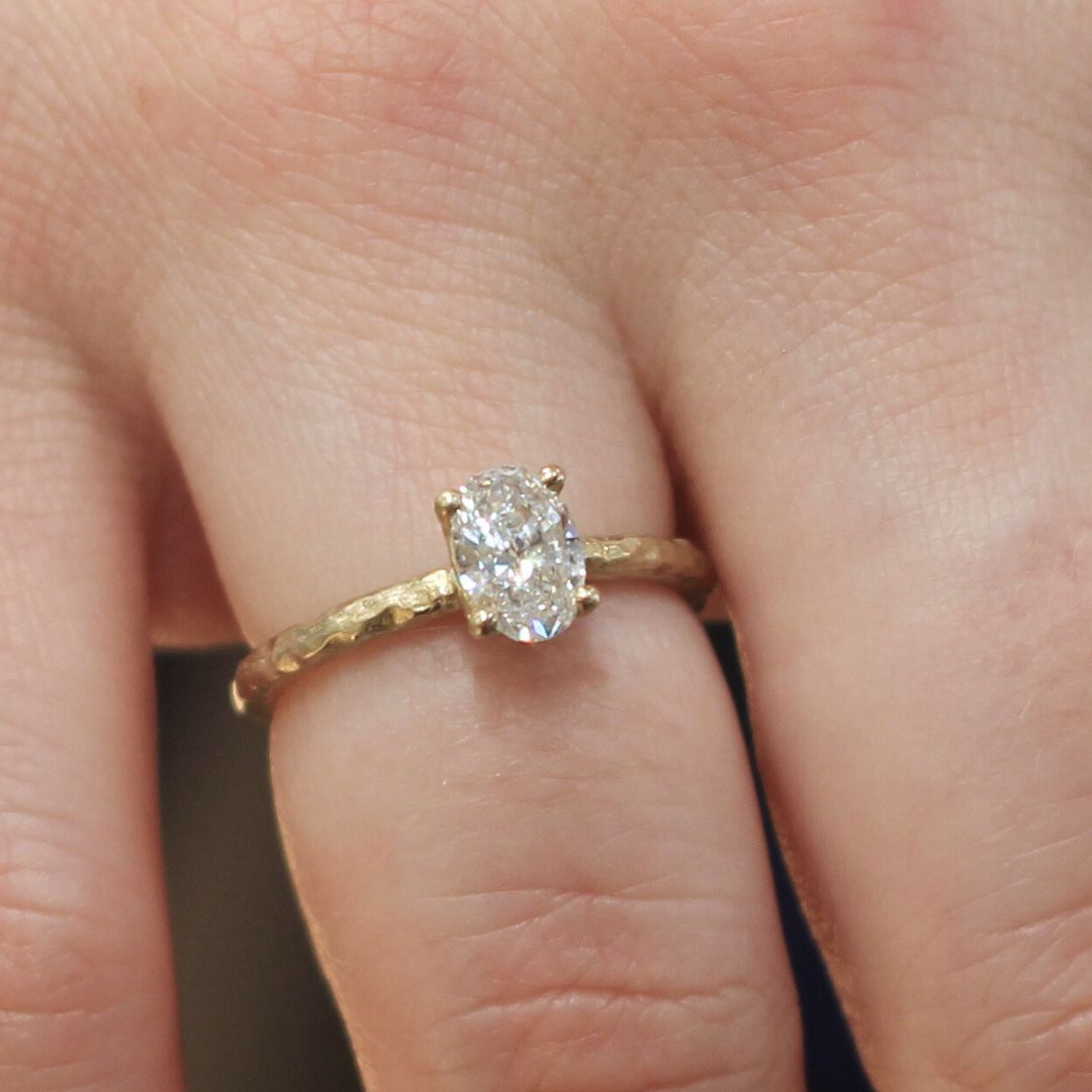 Aurora - Oval Diamond Solitaire Engagement Ring