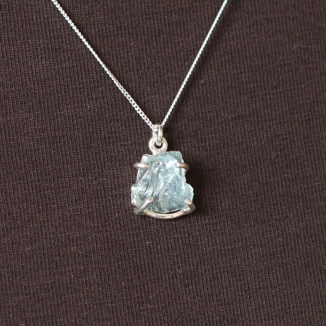 Rough Aquamarine Necklace