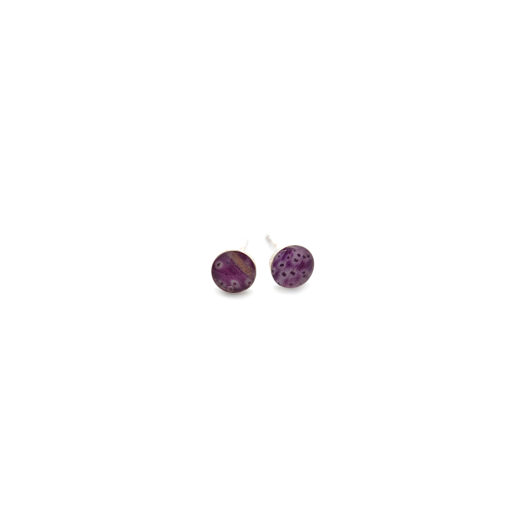 Purple Foxglove Flower Flower Studs