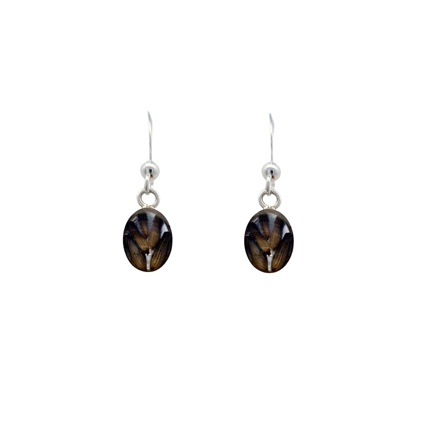 Lavender Flower Drop Earrings