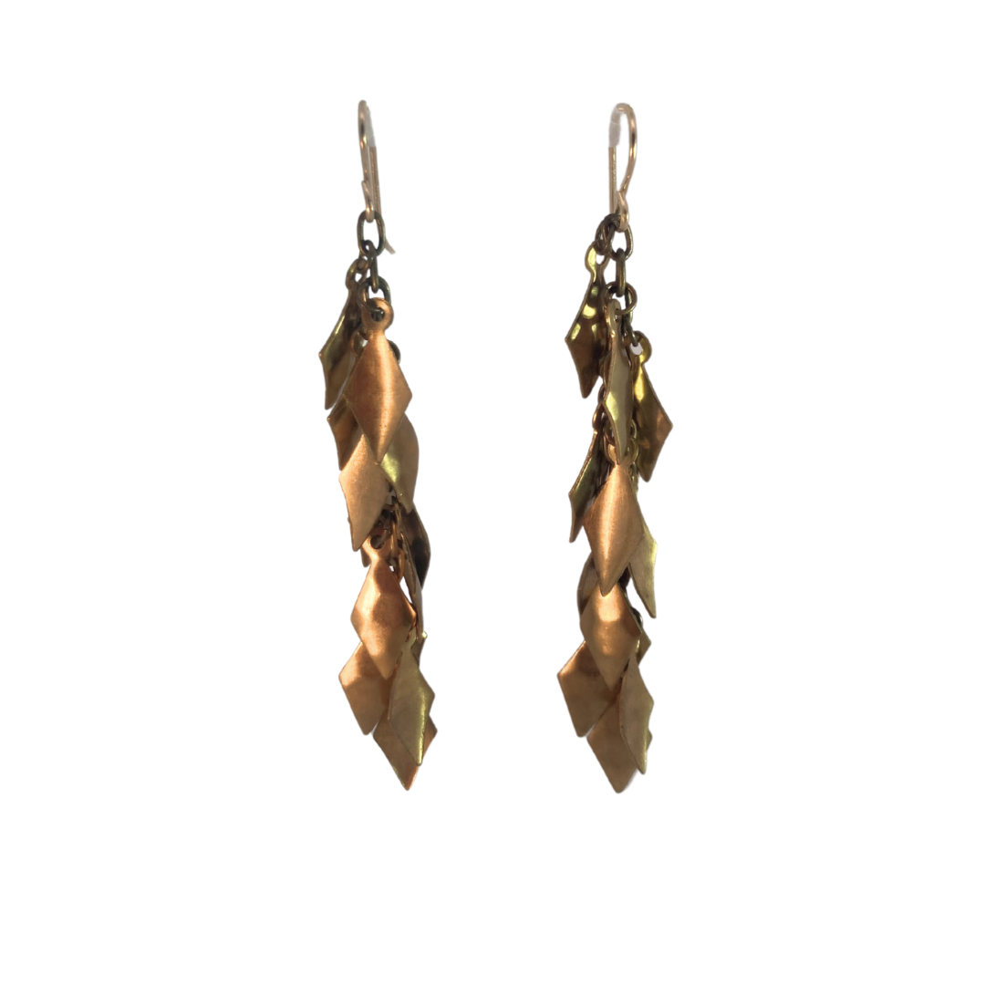 Diamond Shape Dangle Earrings