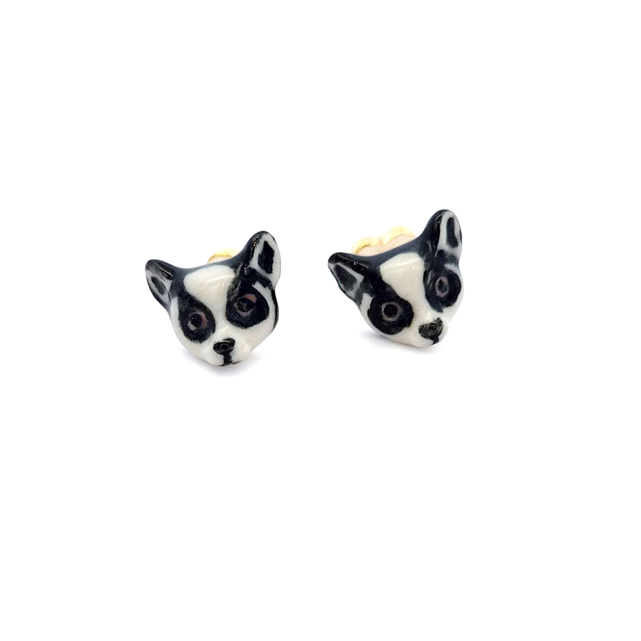 Porcelain Lemur Studs