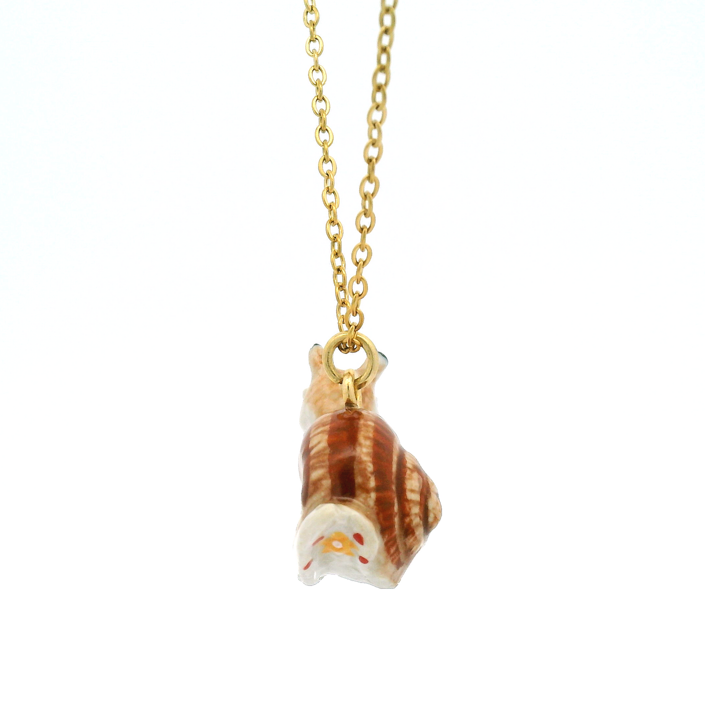 Porcelain Snail Pendant