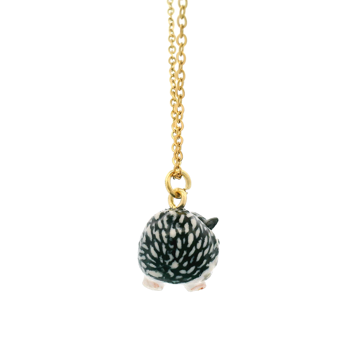 Porcelain Hedgehog Pendant
