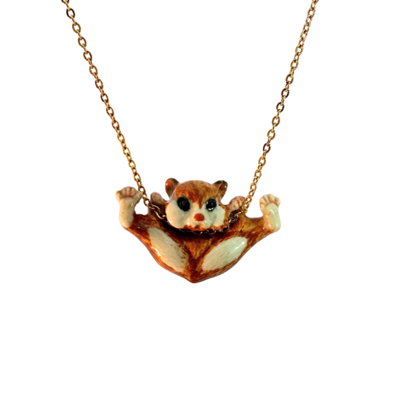 Porcelain Hamster Pendant
