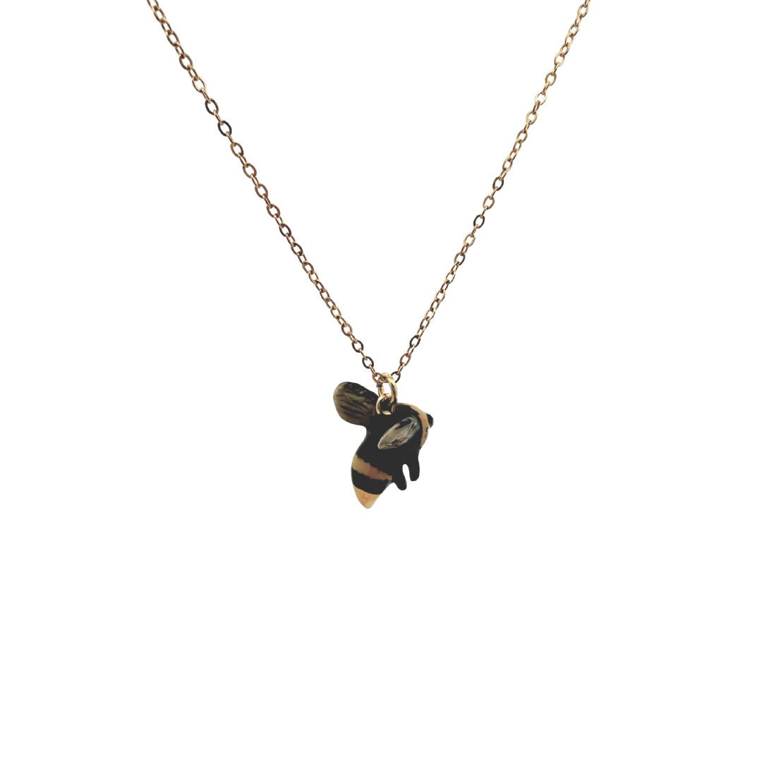 Porcelain Bee Pendant