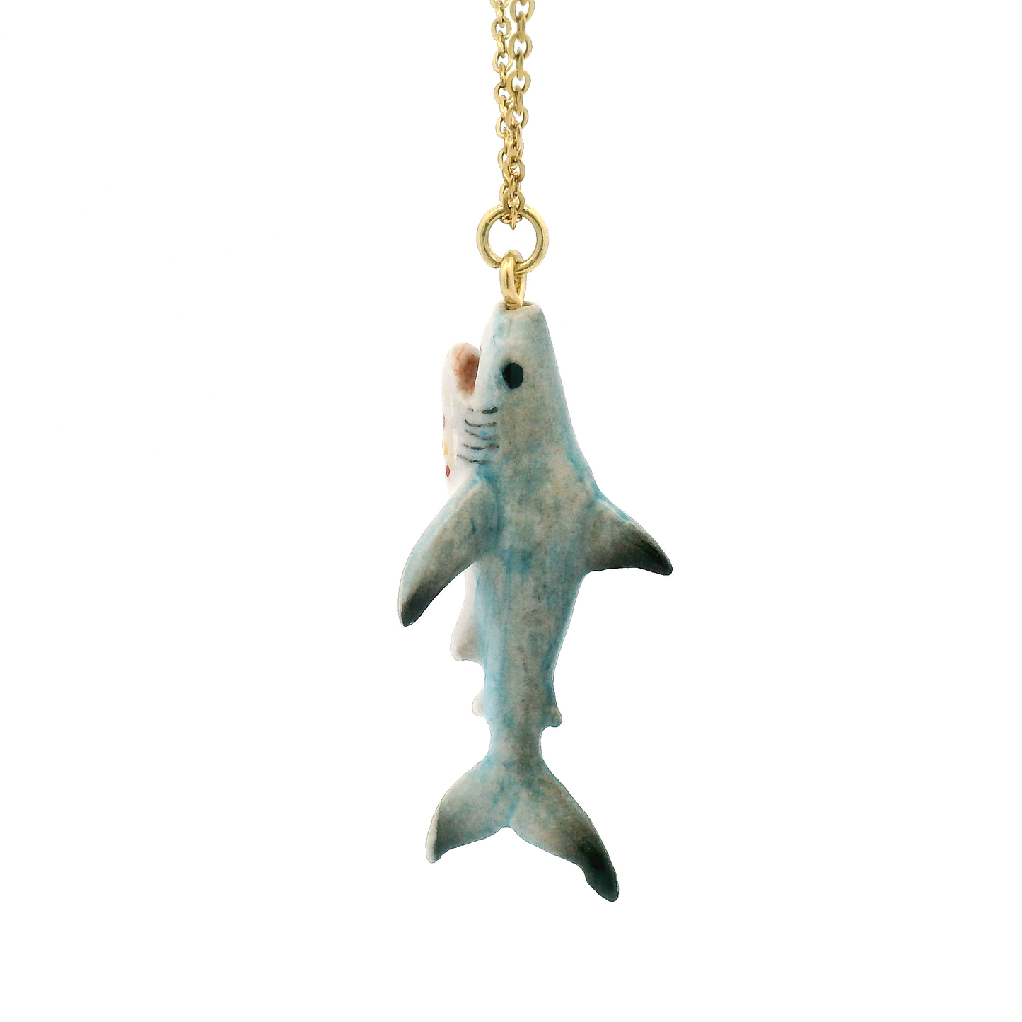 Porcelain Shark Pendant