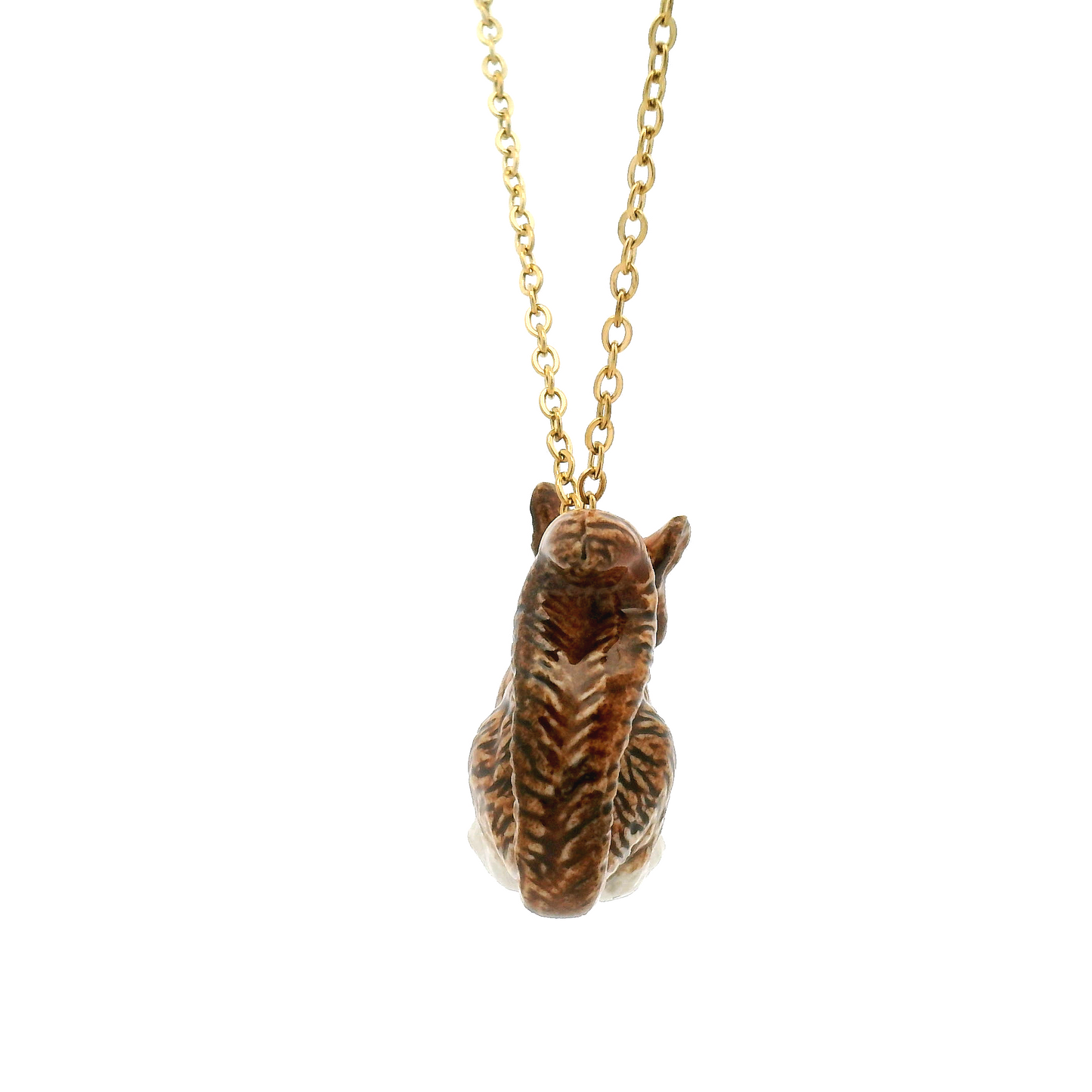 Porcelain Squirrel Pendant
