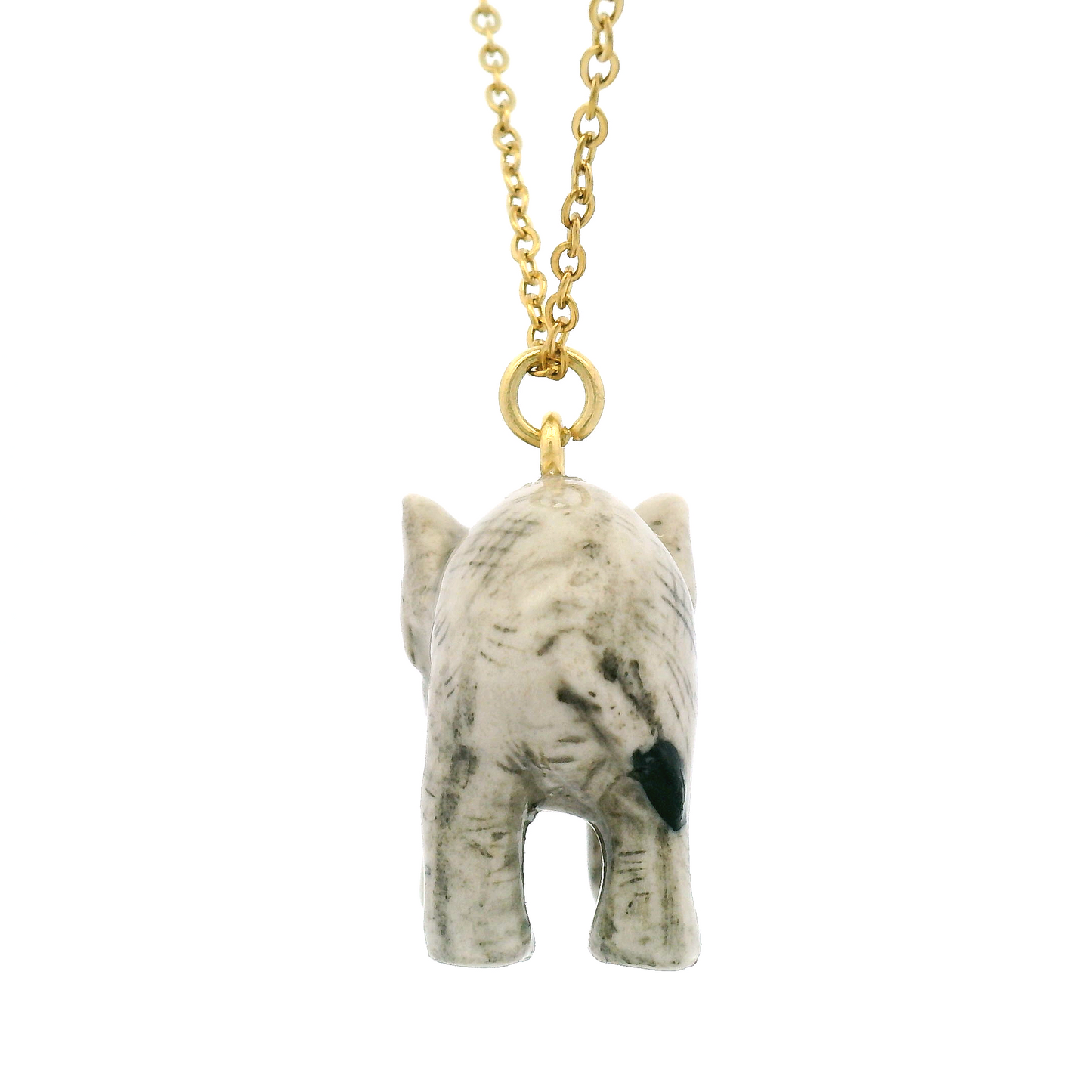 Porcelain Baby Elephant Pendant