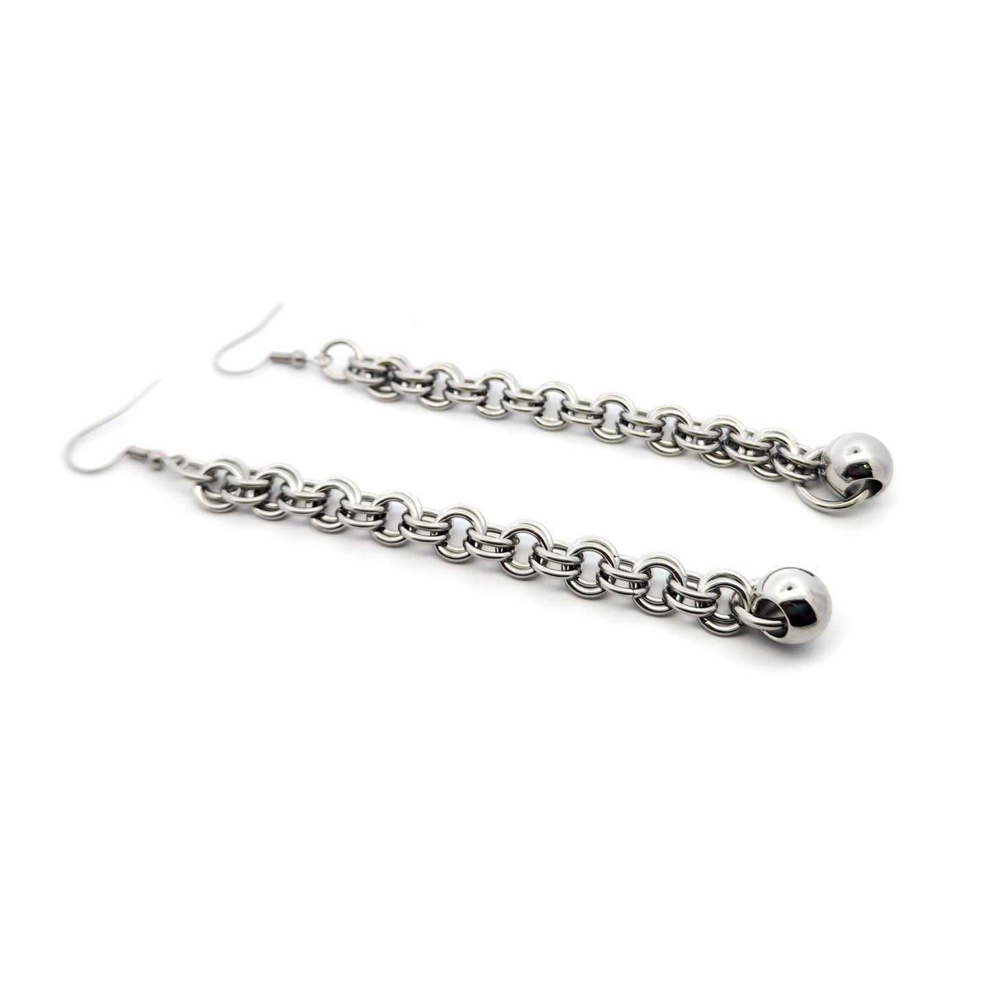 Long Chain-link Earrings