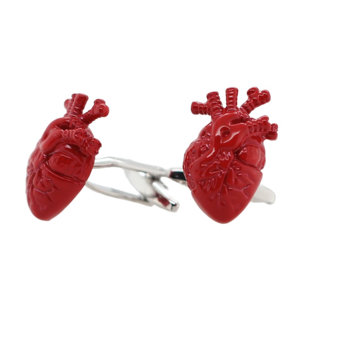 Red Heart Cufflinks