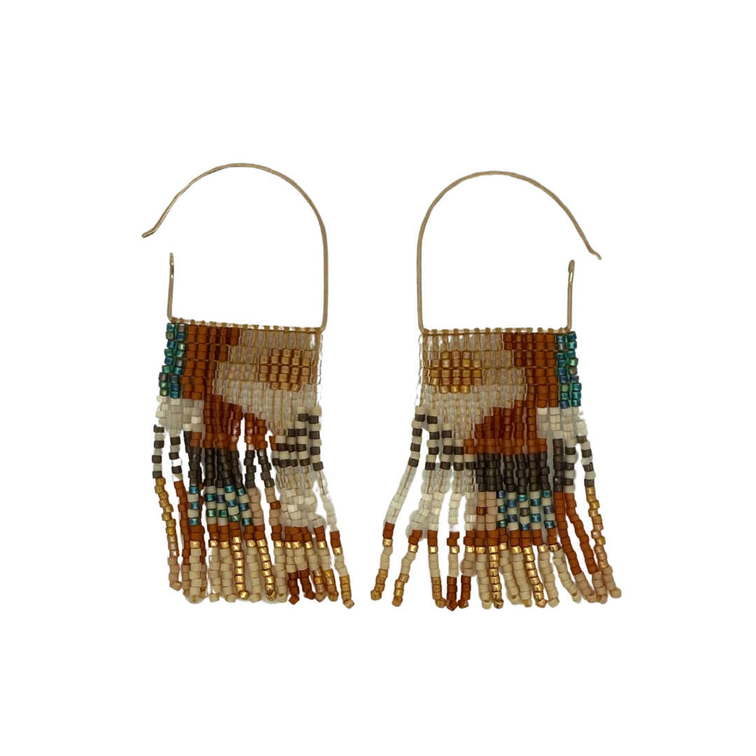 Abstract Multi-Bead Earrings
