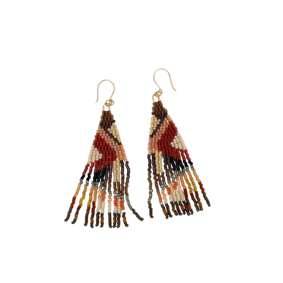 Wavy Multi-Bead Earrings