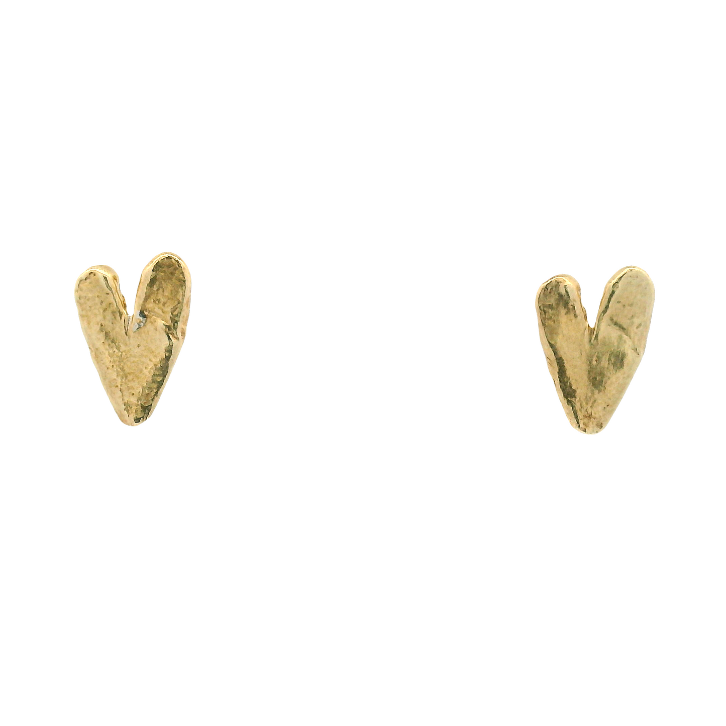 Bronze Love Heart Studs