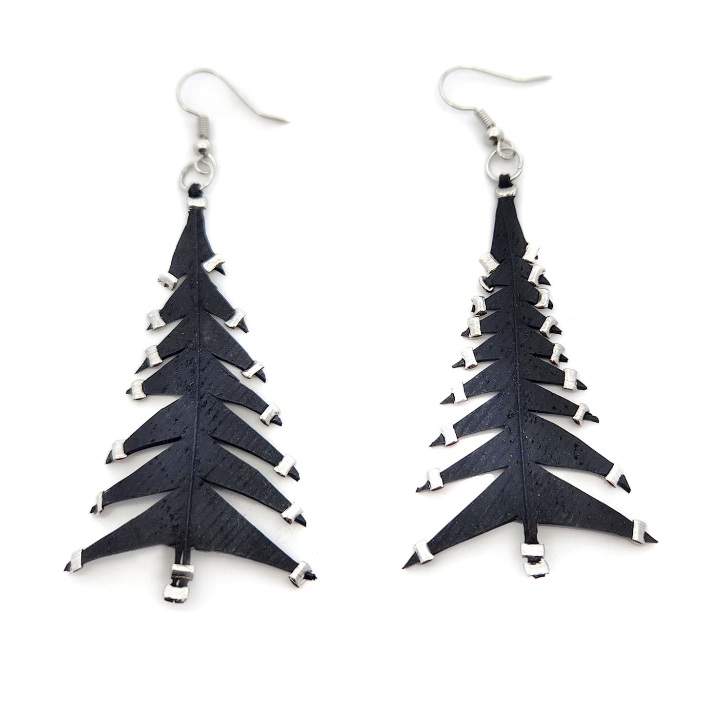 Black Tree Earrings
