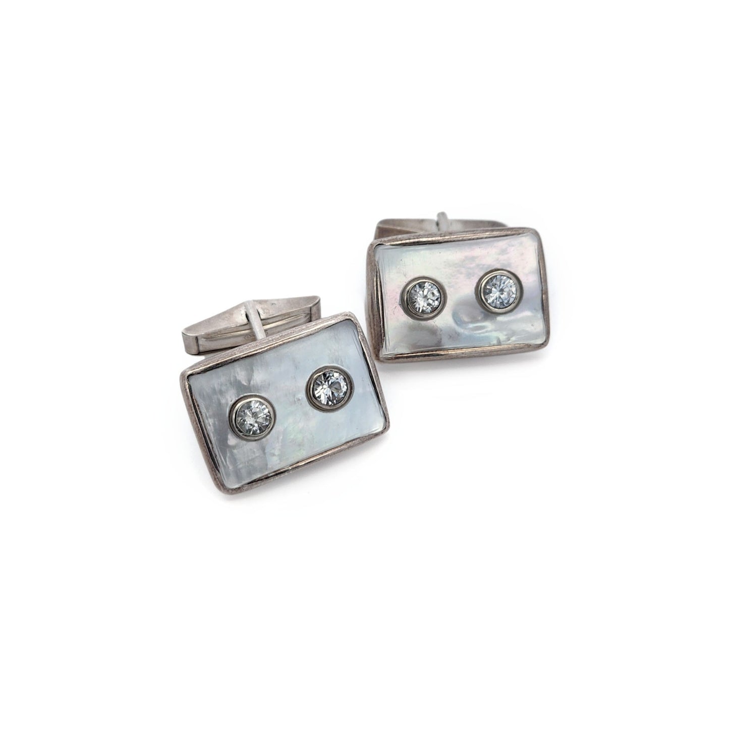 Mother of Pearl Rectangle Cufflinks