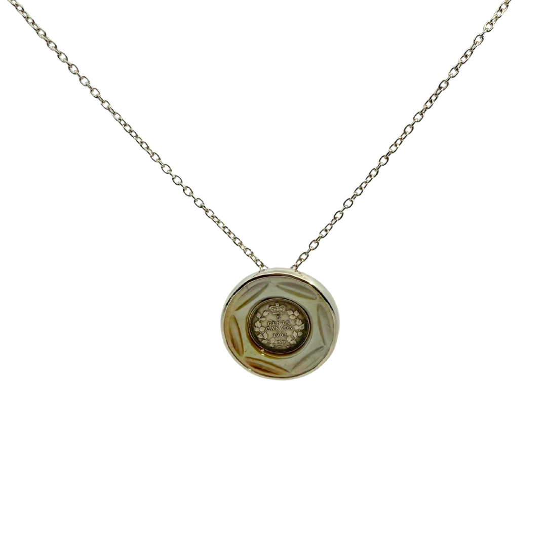 Mother of Pearl Coin Pedant