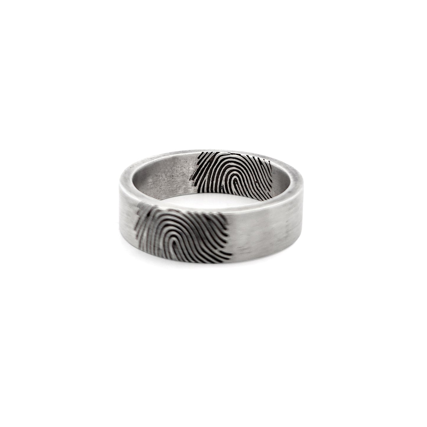 Sterling Silver Fingerprint Ring