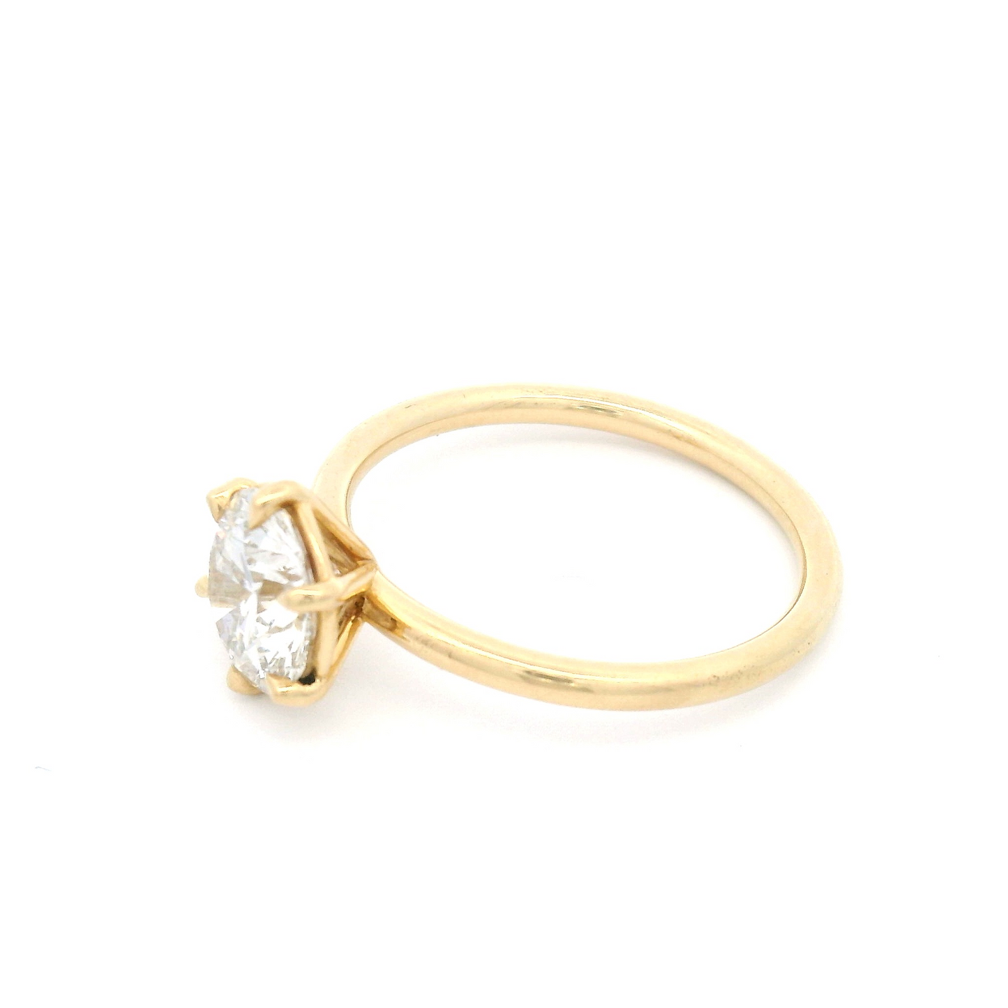 14k Yellow 6-Claw Solitaire with 1.25ct Lab-Grown Diamond