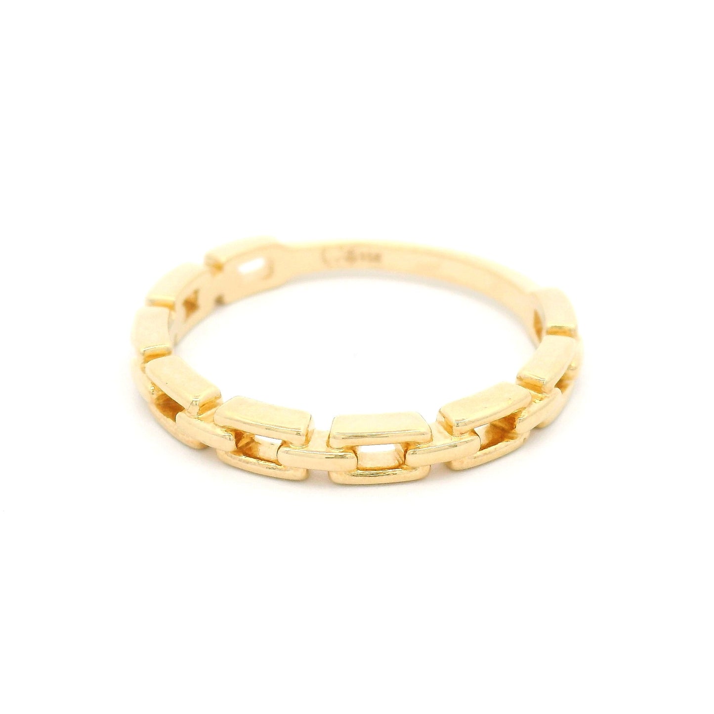 14k Yellow Chain Link Band