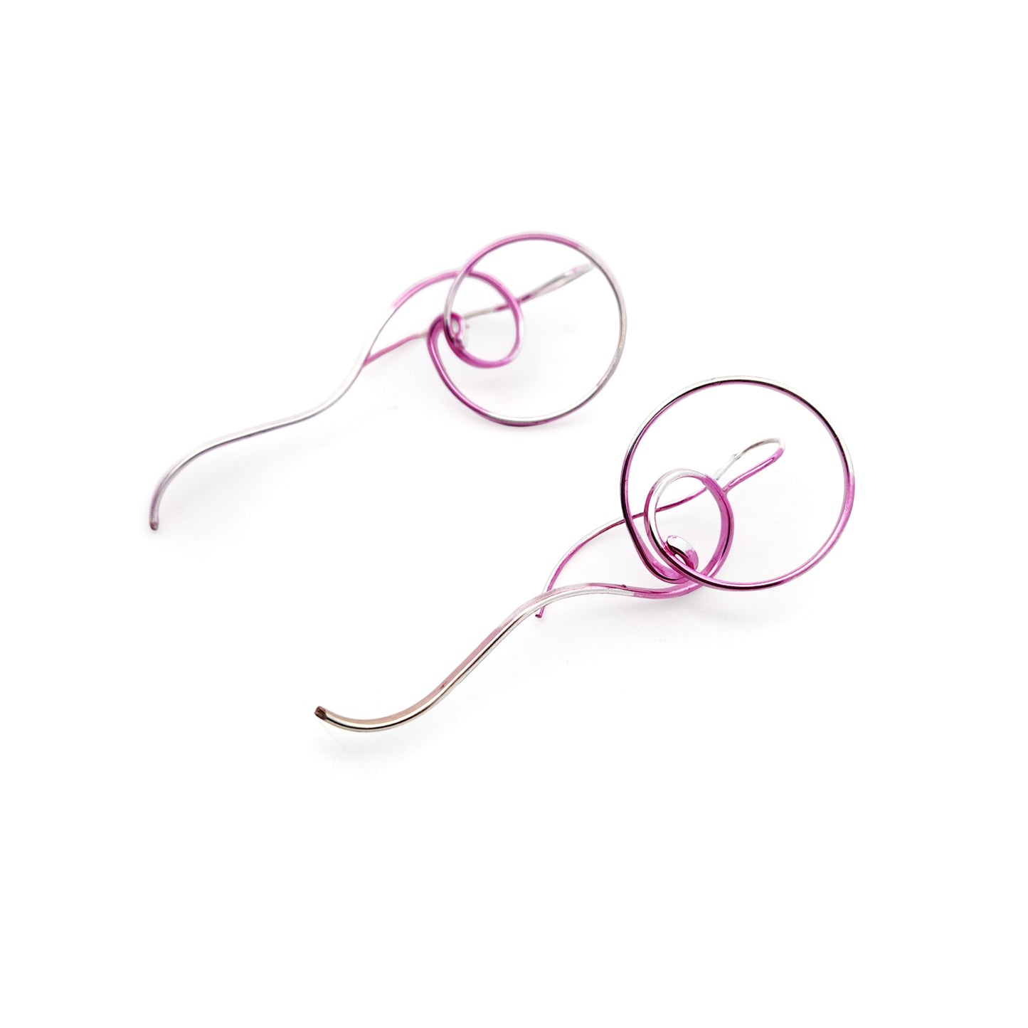 Pink Swirl Earrings