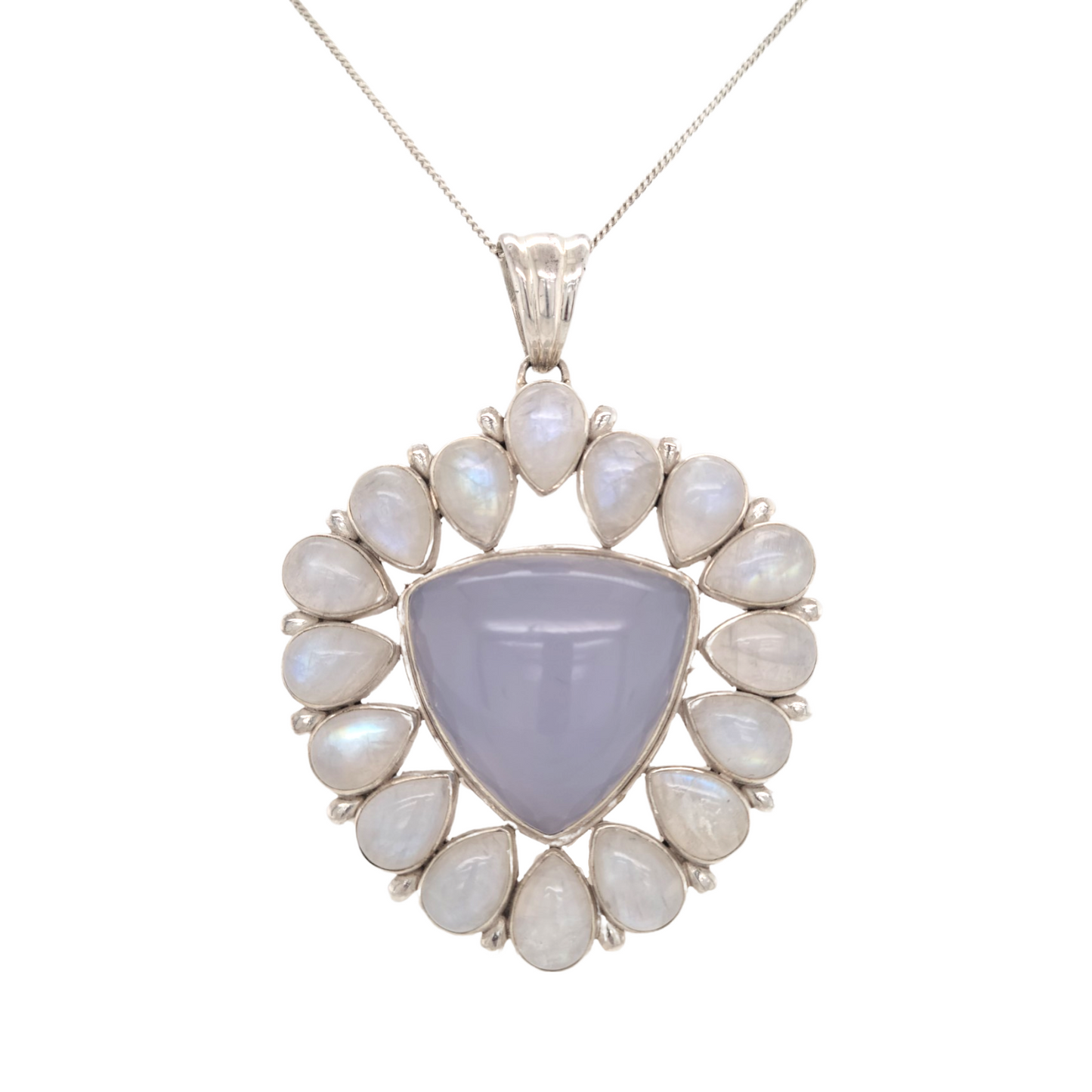 Chalcedony and Moonstone Necklace