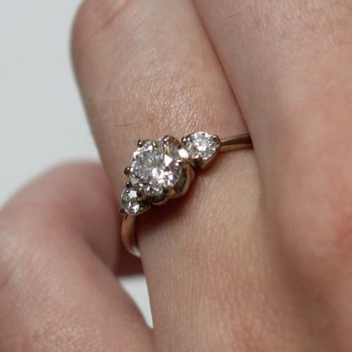 Cici - Three Stone Diamond Engagement Ring