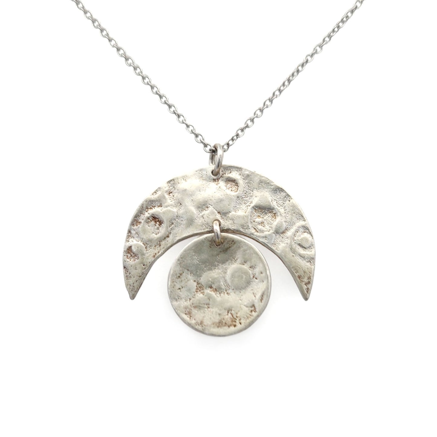 Sterling Silver Moon Phase Pendant