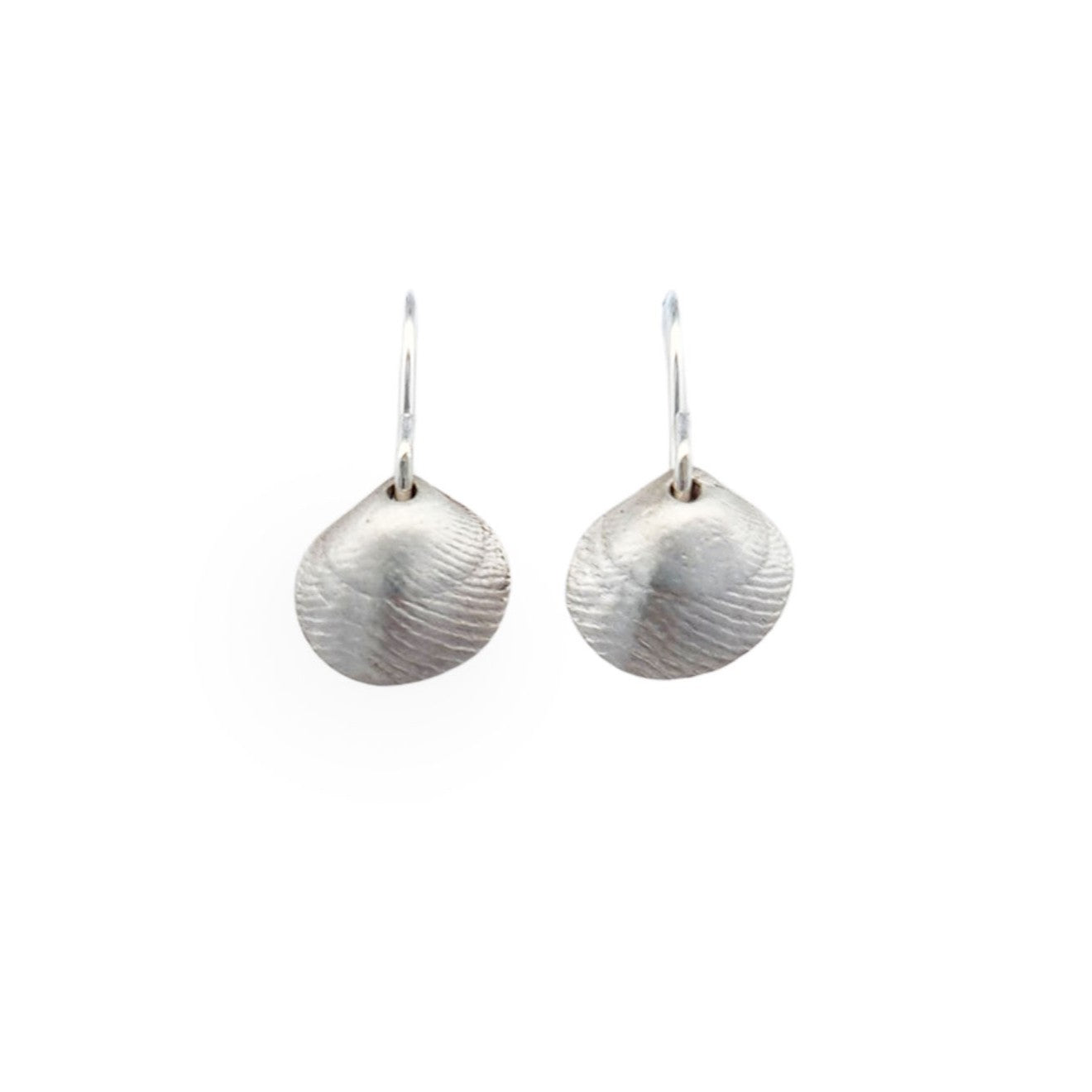 Sterling Silver Tiny Shell Earrings