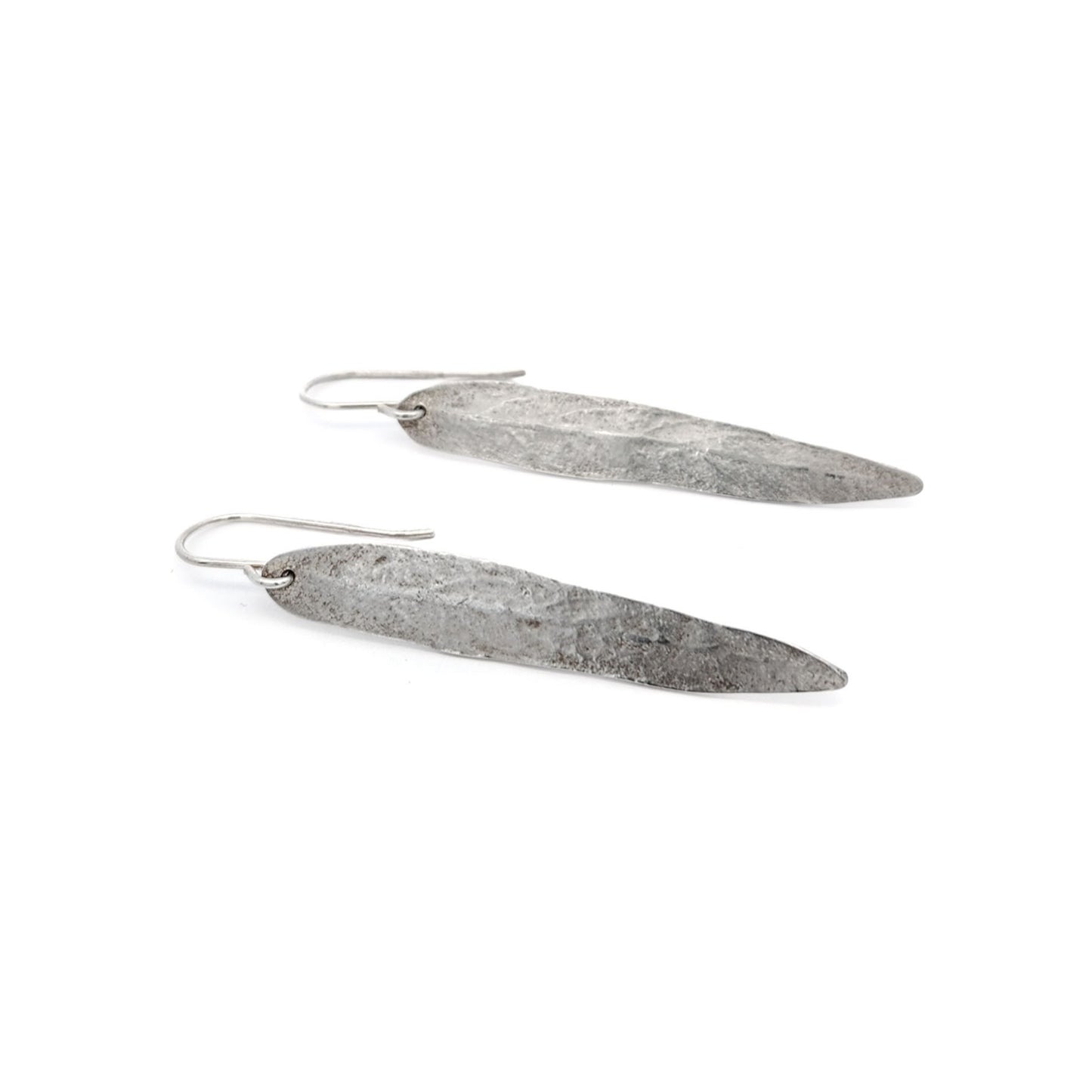 Sterling Silver Willow Leaf Earrings